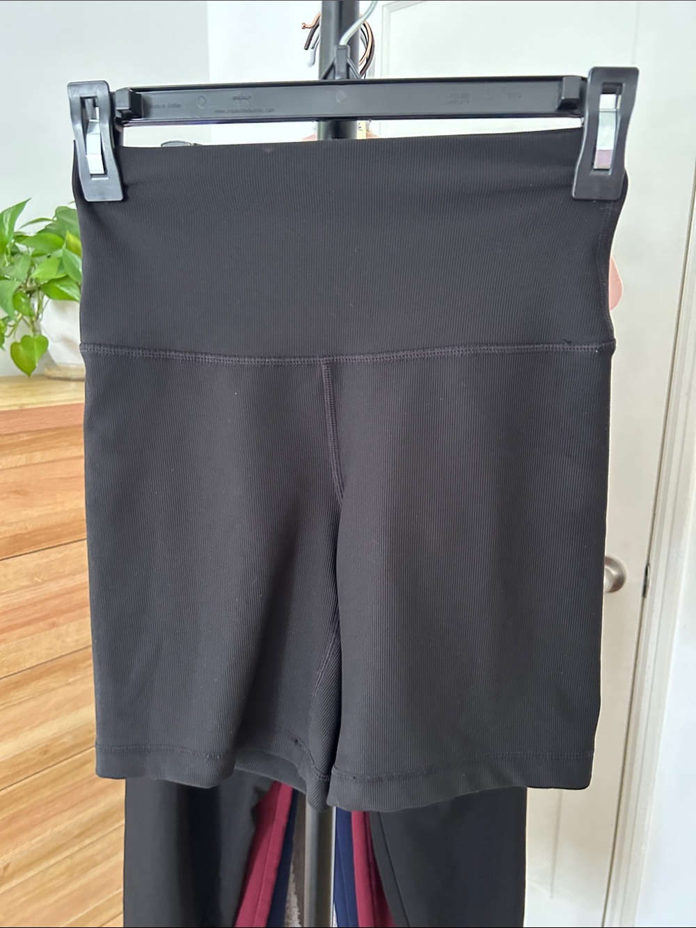 Yogalicious Ribbed Biker Shorts. Size small. 7” inseam. Black